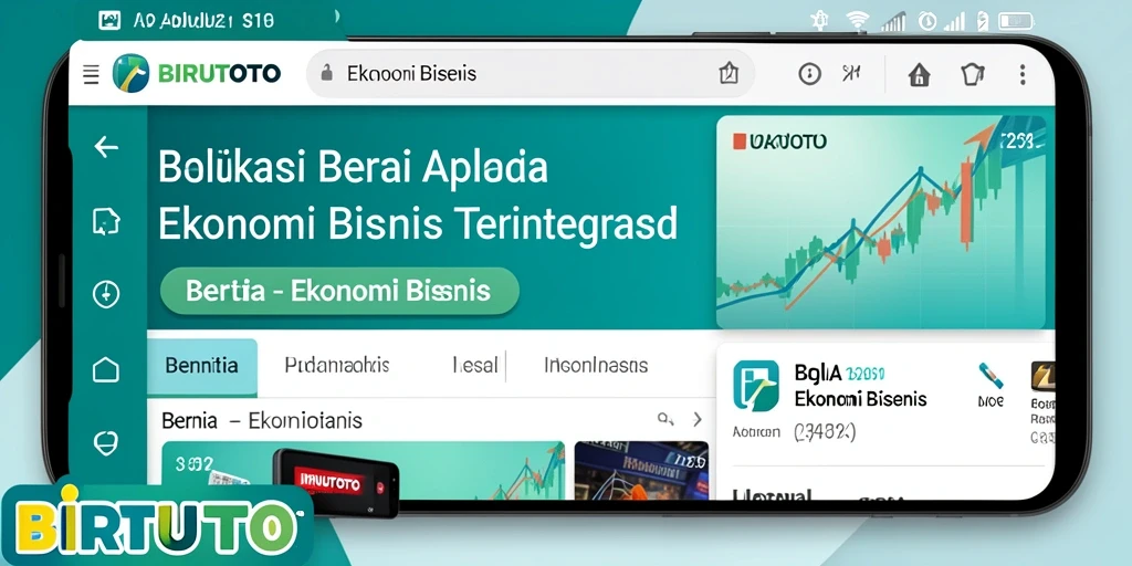 Tampilan antarmuka aplikasi BIRUTOTO yang modern dan informatif.