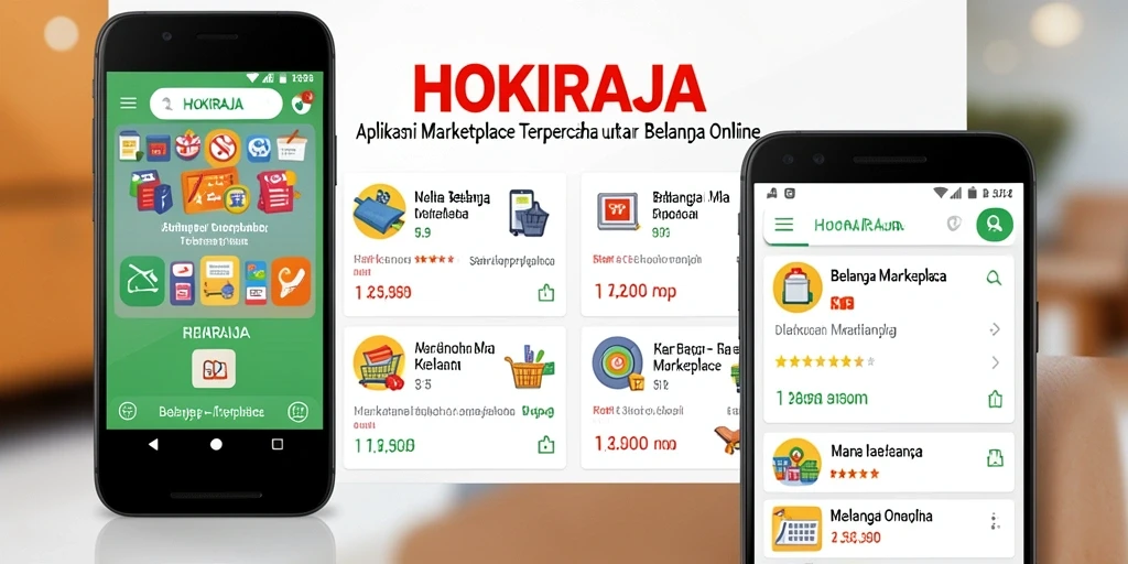 Tampilan antarmuka aplikasi HOKIRAJA yang menarik dan fungsional.