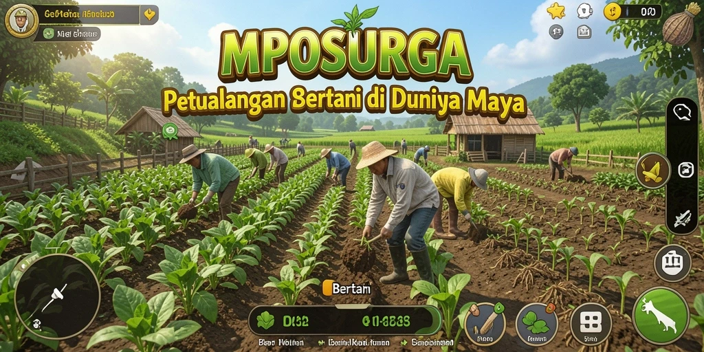 Antarmuka pengguna MPOSURGA yang menarik dan fungsional untuk bertani.