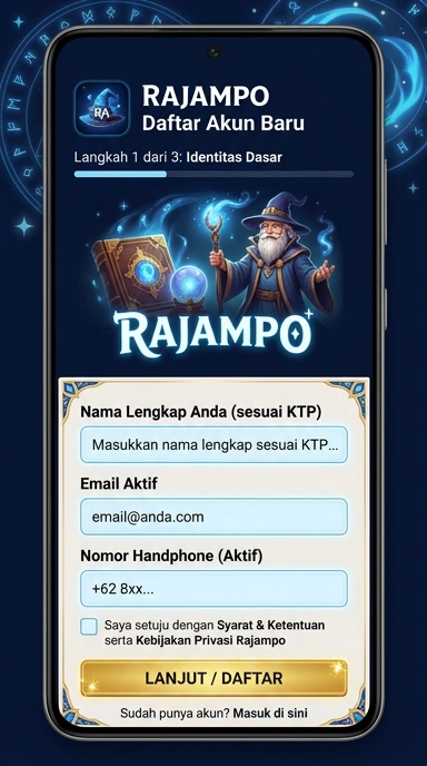 Cara Mudah Buat Akun Baru di Rajampo