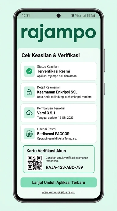 Halaman Resmi Rajampo untuk Pengguna Android